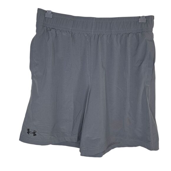 Under Armour Loose Fit Gray Activewear Athletic Performance Shorts Size Large - Picture 1 of 6